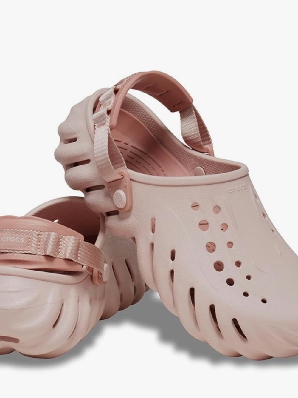 NWT Crocs Echo Men’s Size 11 Pink Clay Slip-On Heel Strap